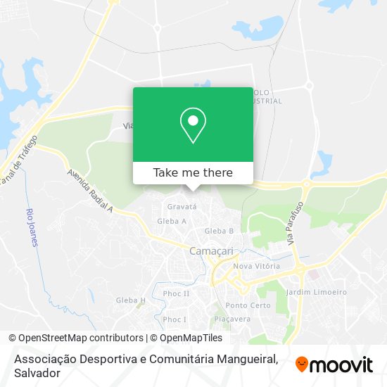 Associação Desportiva e Comunitária Mangueiral map