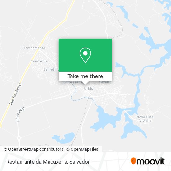 Mapa Restaurante da Macaxeira