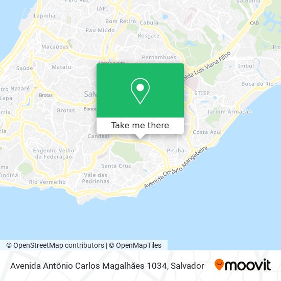 Avenida Antônio Carlos Magalhães 1034 map