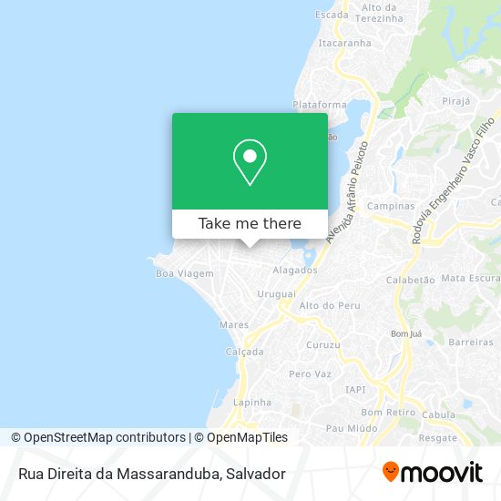 Mapa Rua Direita da Massaranduba