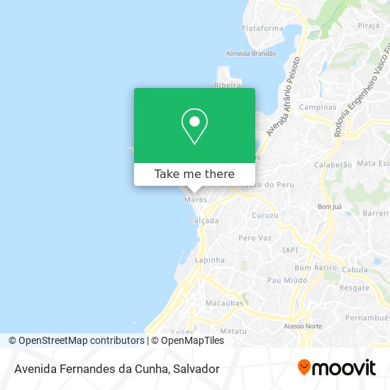 Mapa Avenida Fernandes da Cunha