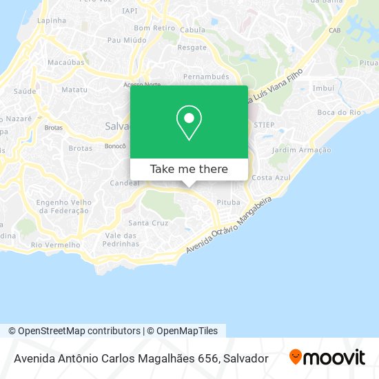 Mapa Avenida Antônio Carlos Magalhães 656