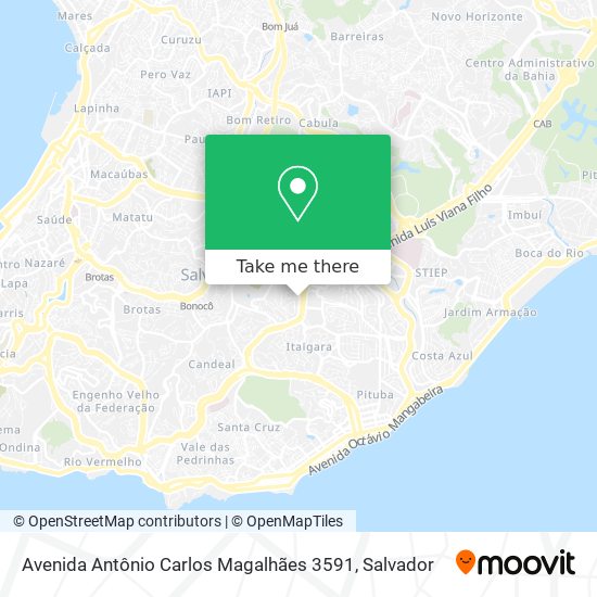 Mapa Avenida Antônio Carlos Magalhães 3591