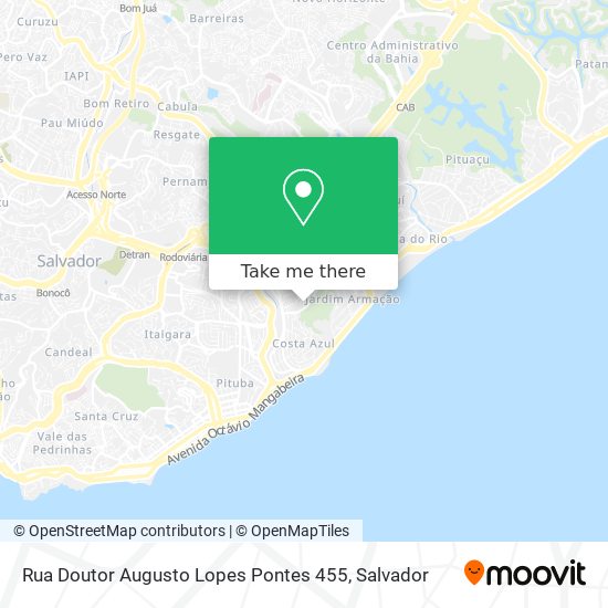 Mapa Rua Doutor Augusto Lopes Pontes 455