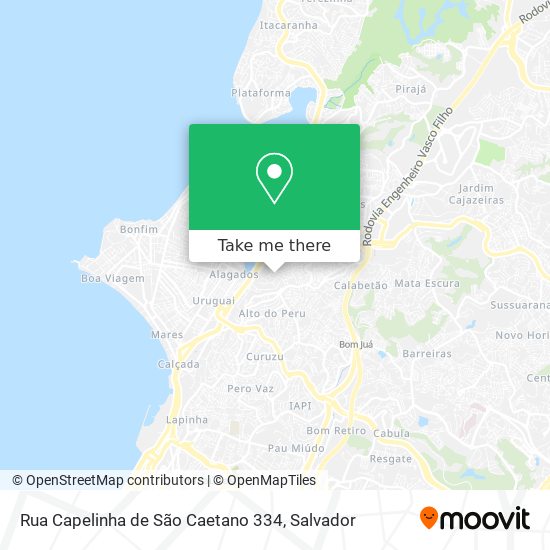 Rua Capelinha de São Caetano 334 map