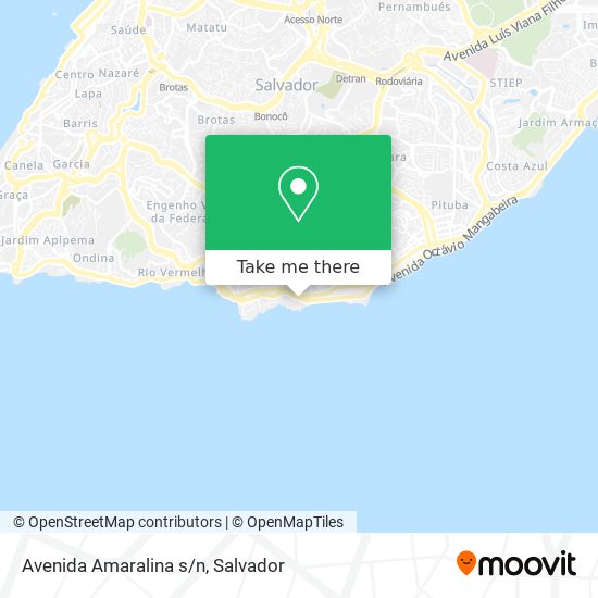 Avenida Amaralina s/n map