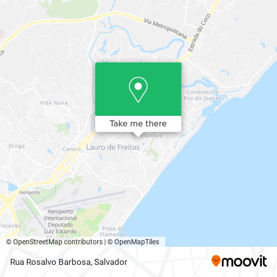 Mapa Rua Rosalvo Barbosa