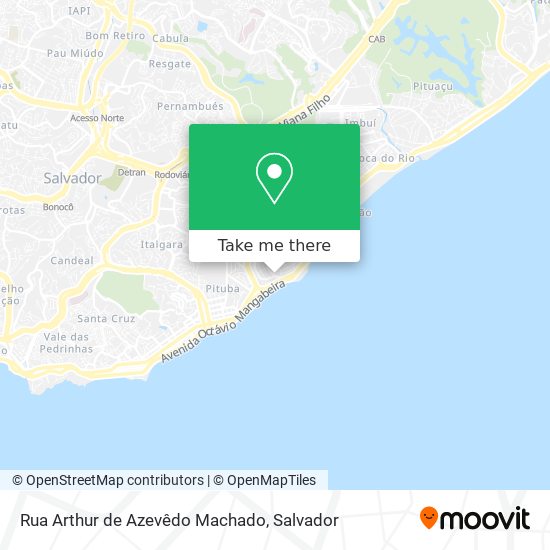 Mapa Rua Arthur de Azevêdo Machado