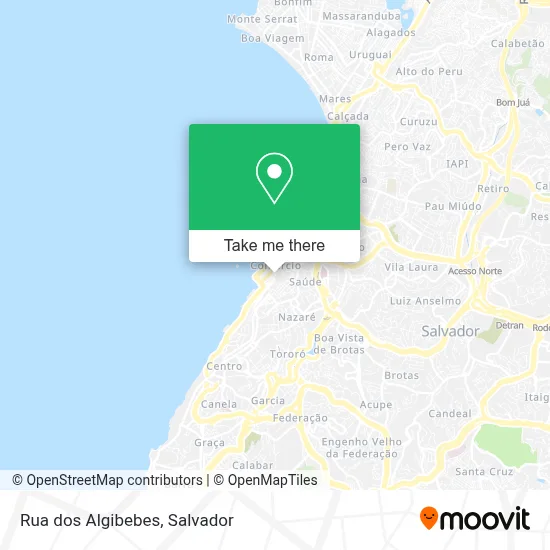 Rua dos Algibebes map