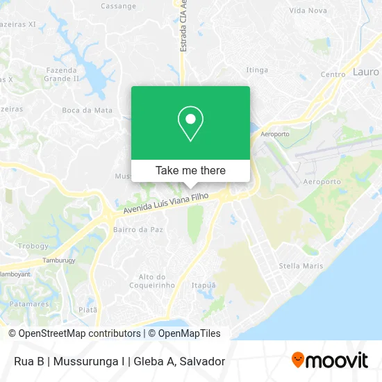 Rua B | Mussurunga I | Gleba A map