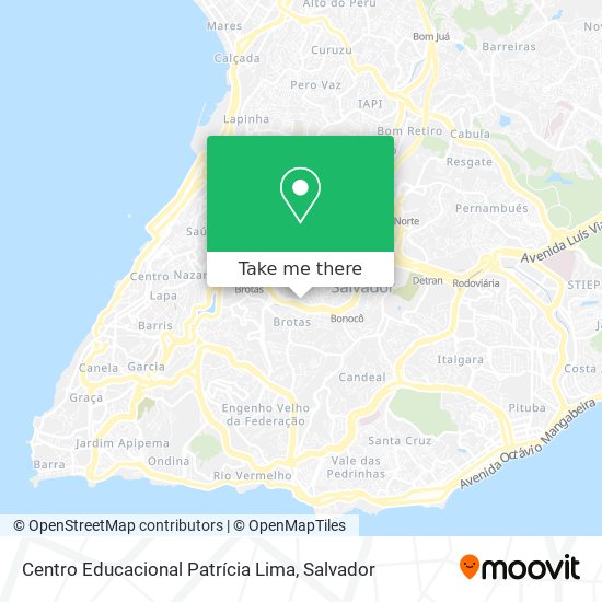 Mapa Centro Educacional Patrícia Lima