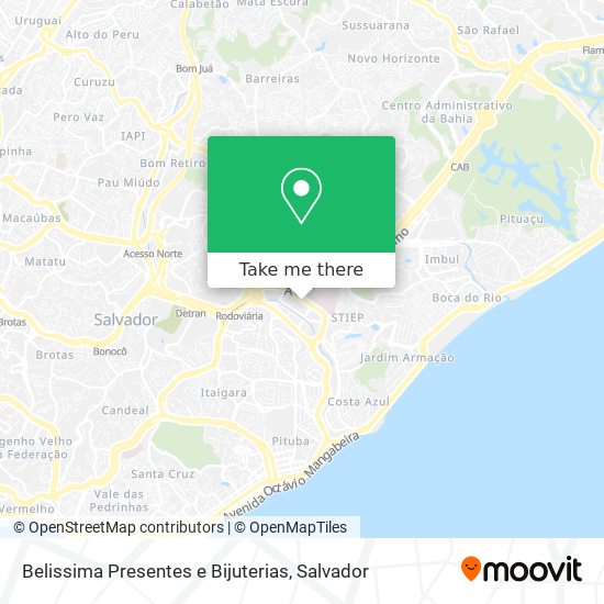 Belissima Presentes e Bijuterias map