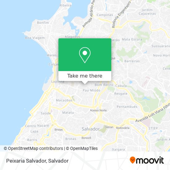 Peixaria Salvador map