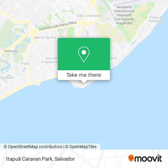 Itapuã Caravan Park map