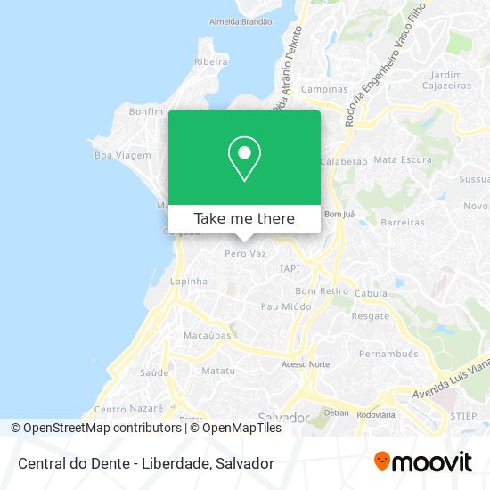 Mapa Central do Dente - Liberdade