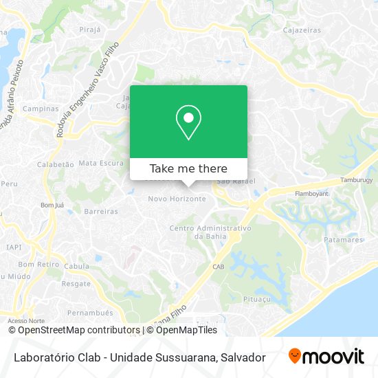 Laboratório Clab - Unidade Sussuarana map