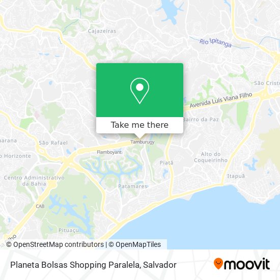 Planeta Bolsas Shopping Paralela map