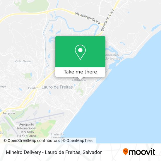 Mapa Mineiro Delivery - Lauro de Freitas