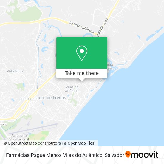 Farmácias Pague Menos Vilas do Atlântico map