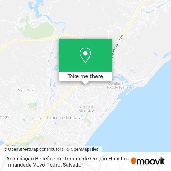 Associação Beneficente Templo de Oração Holístico Irmandade Vovô Pedro map
