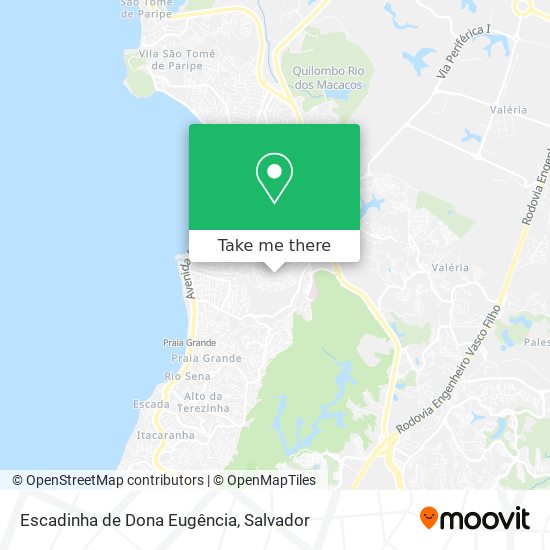 Escadinha de Dona Eugência map