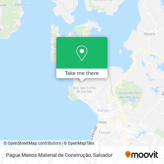 Pague Menos Material de Construção map