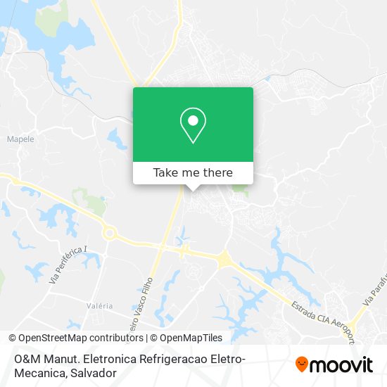 Mapa O&M Manut. Eletronica Refrigeracao Eletro-Mecanica