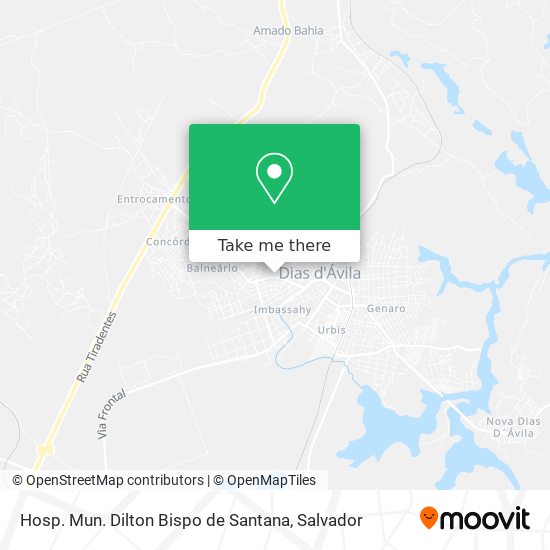 Hosp. Mun. Dilton Bispo de Santana map
