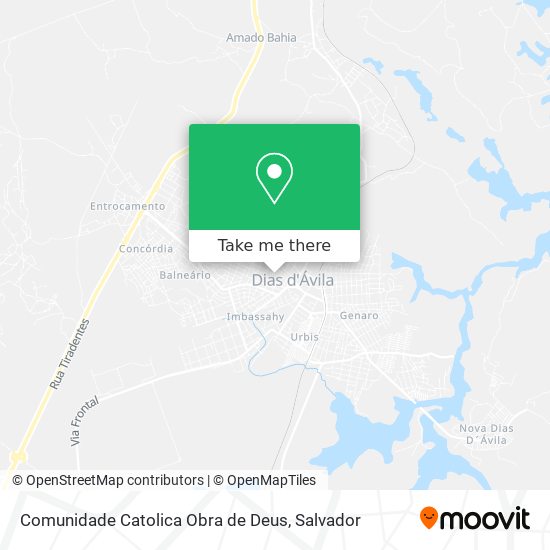 Comunidade Catolica Obra de Deus map