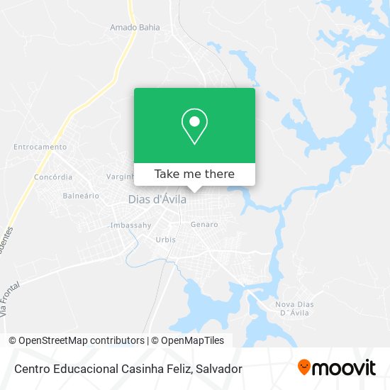 Centro Educacional Casinha Feliz map
