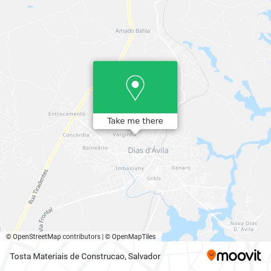 Tosta Materiais de Construcao map