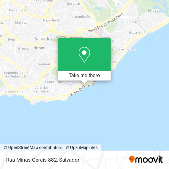 Rua Minas Gerais 882 map