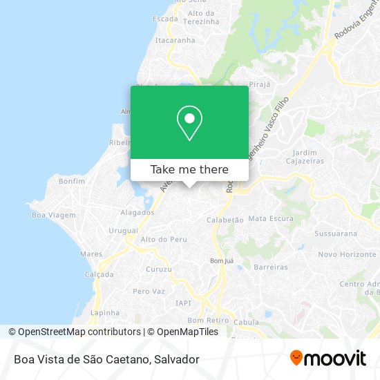 Boa Vista de São Caetano map