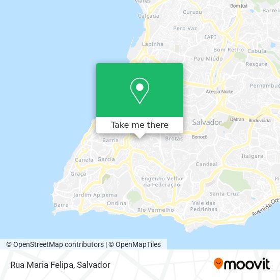 Mapa Rua Maria Felipa