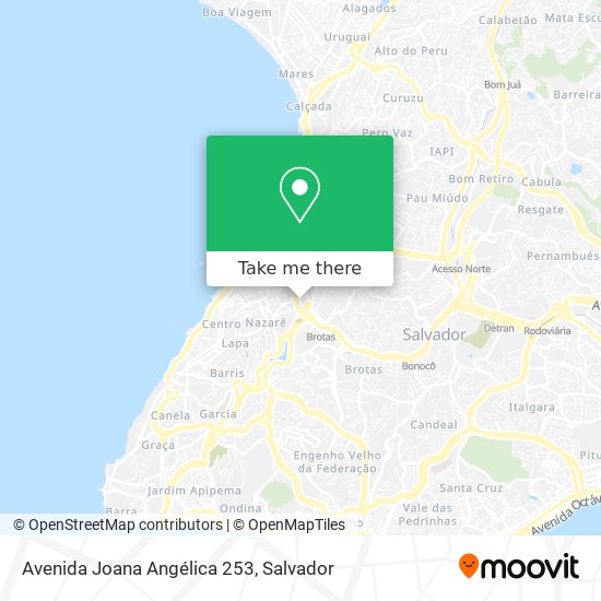 Mapa Avenida Joana Angélica 253