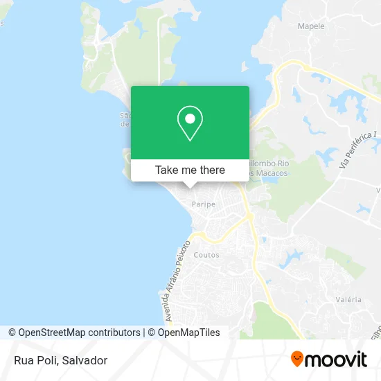 Rua Poli map