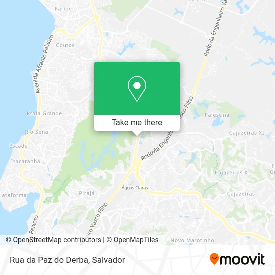 Rua da Paz do Derba map
