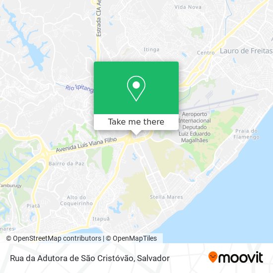 Mapa Rua da Adutora de São Cristóvão