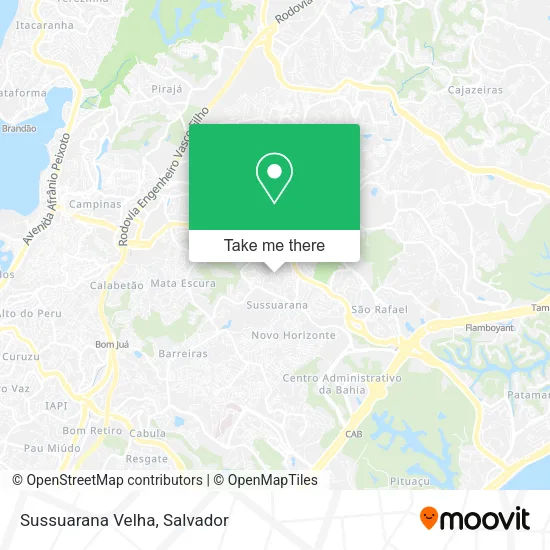 Sussuarana Velha map