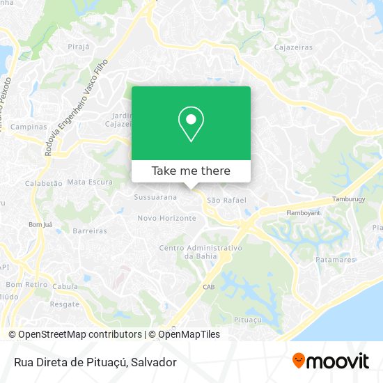 Mapa Rua Direta de Pituaçú