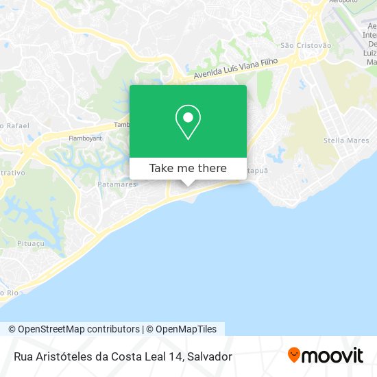 Mapa Rua Aristóteles da Costa Leal 14