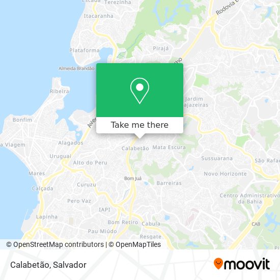 Calabetão map