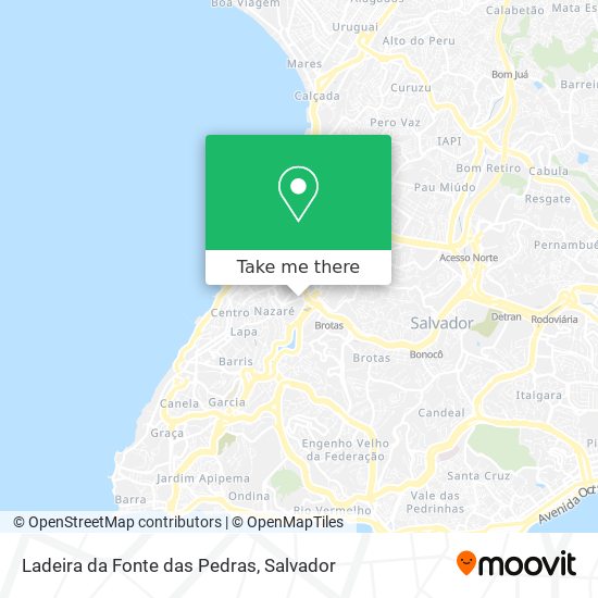 Ladeira da Fonte das Pedras map