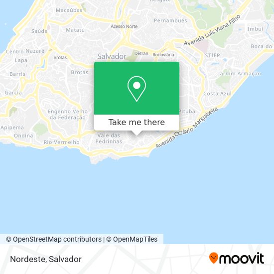 Nordeste map