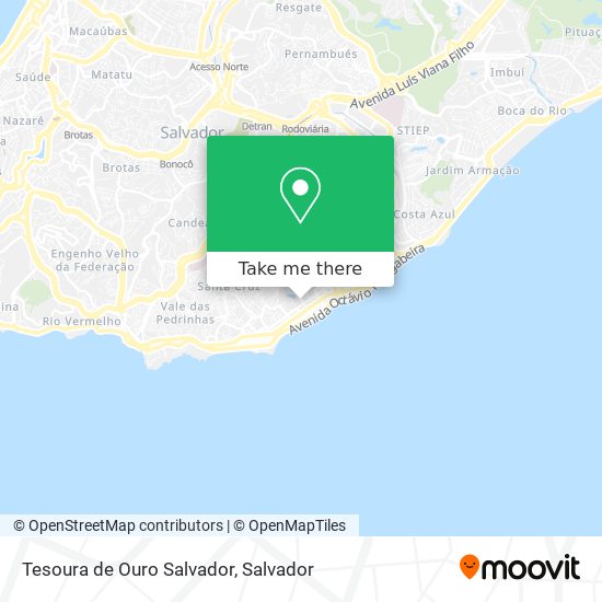 Mapa Tesoura de Ouro Salvador