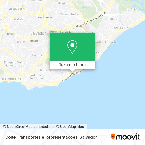 Coite Transportes e Representacoes map