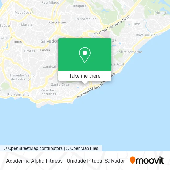 Academia Alpha Fitness - Unidade Pituba map