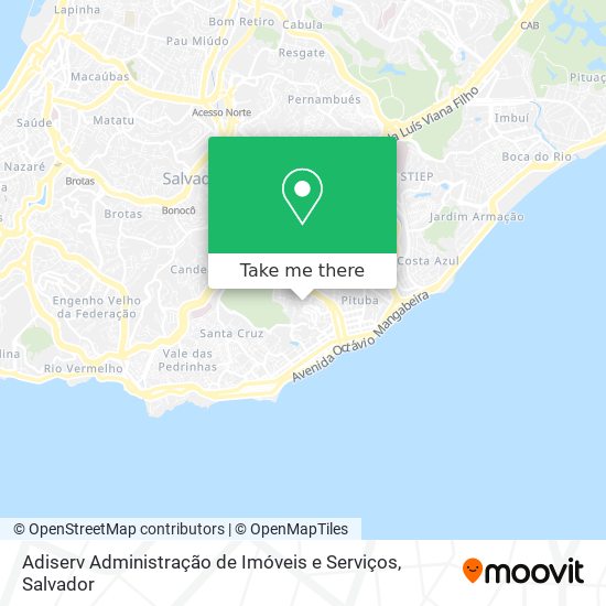 Mapa Adiserv Administração de Imóveis e Serviços