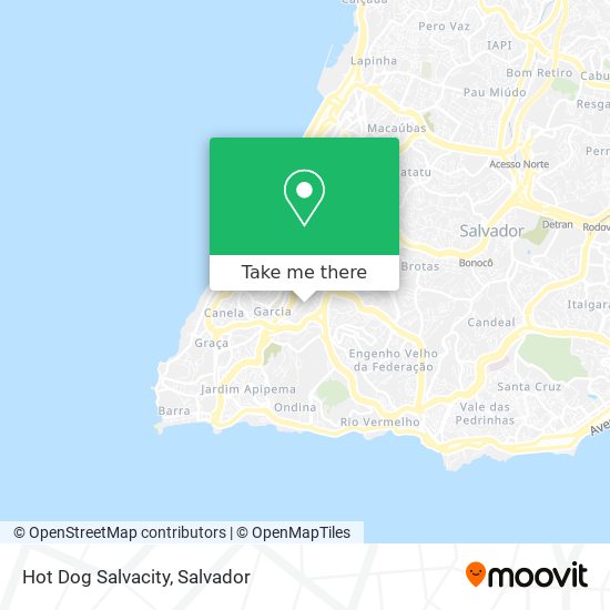 Mapa Hot Dog Salvacity