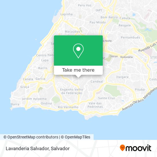 Mapa Lavanderia Salvador